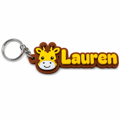 Giraffe name tag for kids