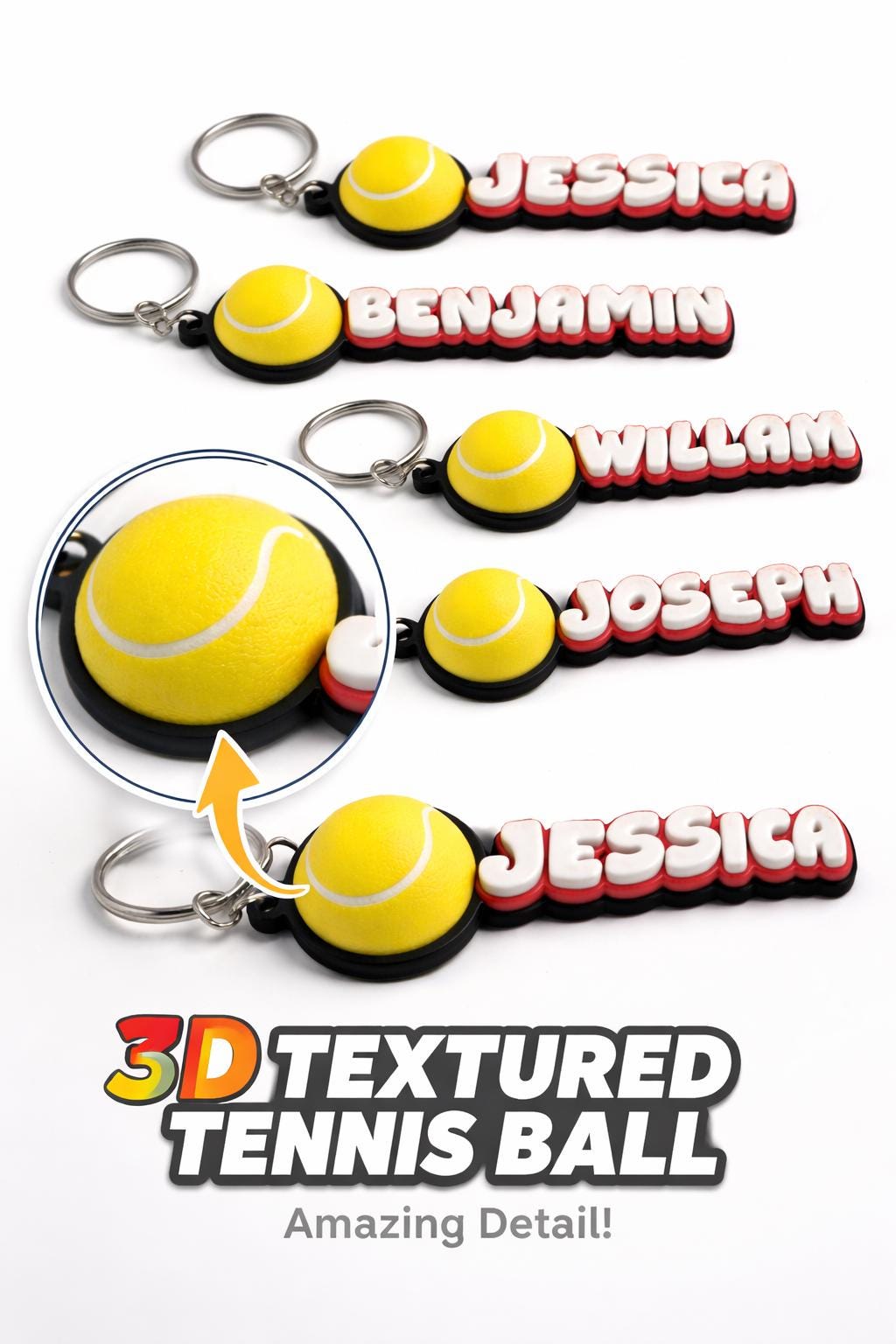 Tennis Bag Tag Personalized