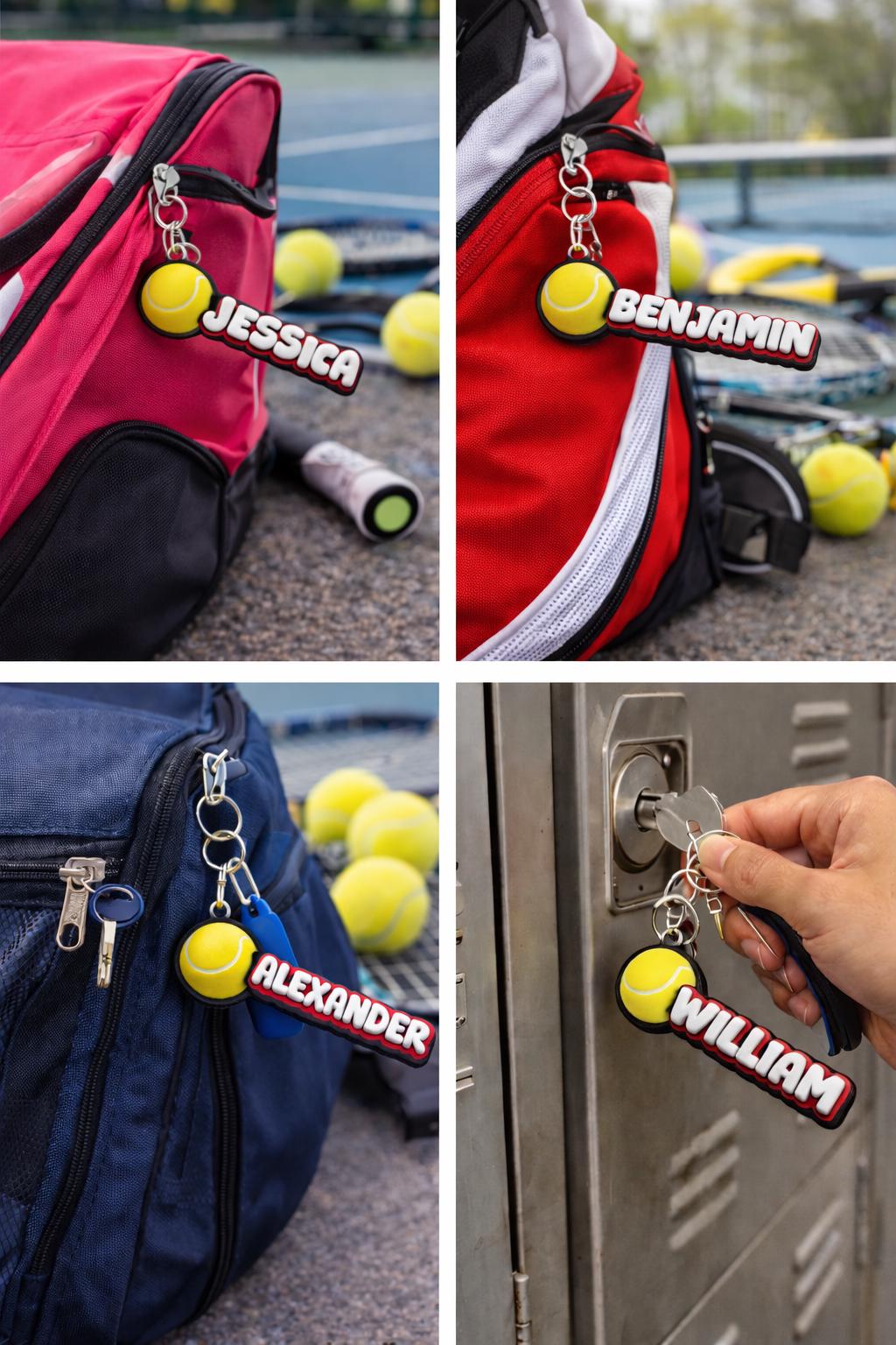 Tennis Bag Tag Personalized