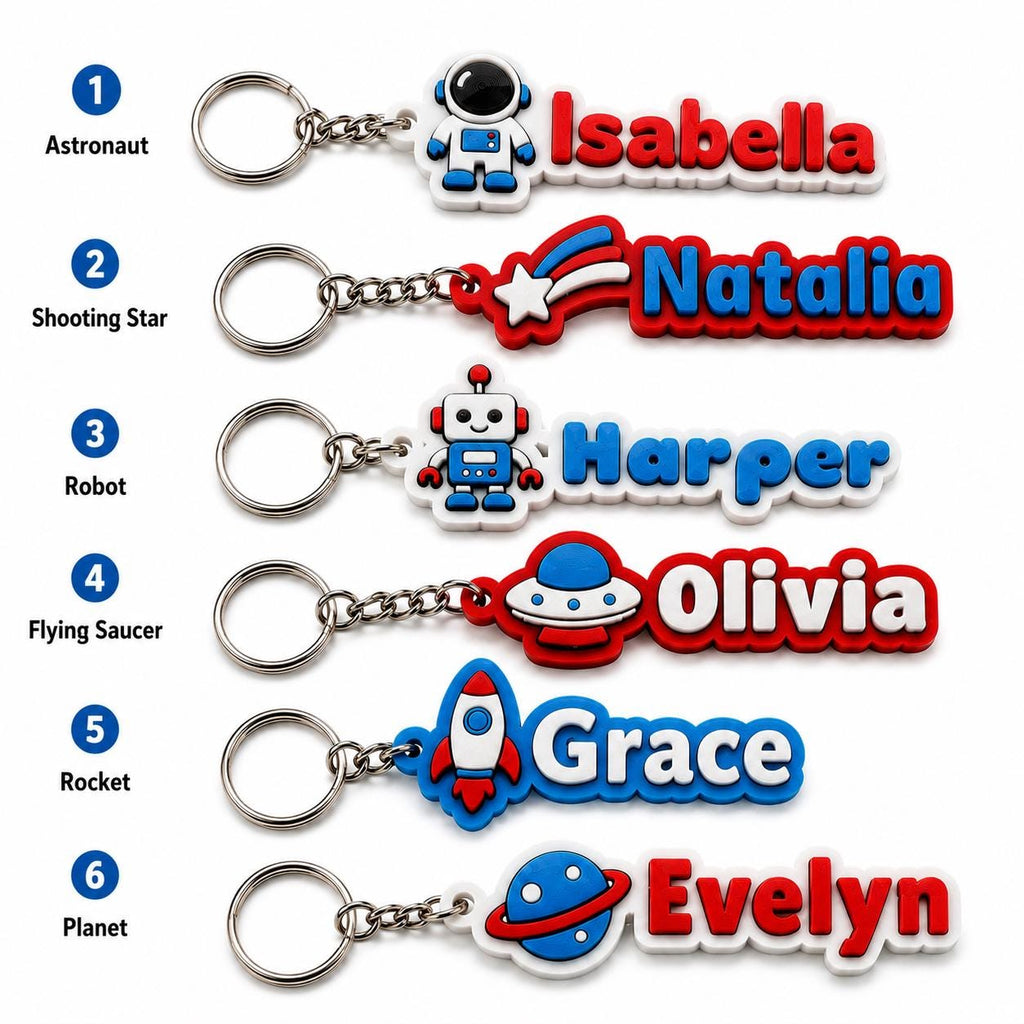 Astronaut name tag for kids