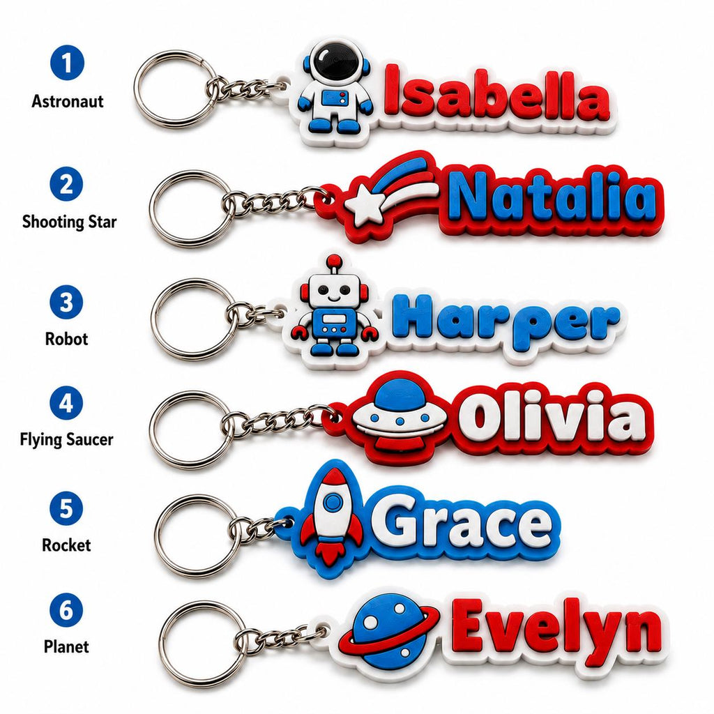 Robot name tag for kids