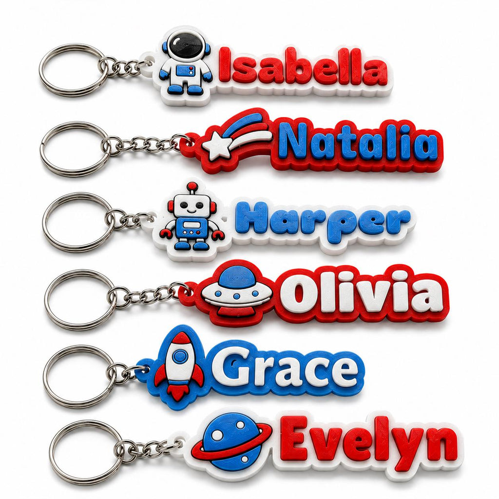 Astronaut name tag for kids