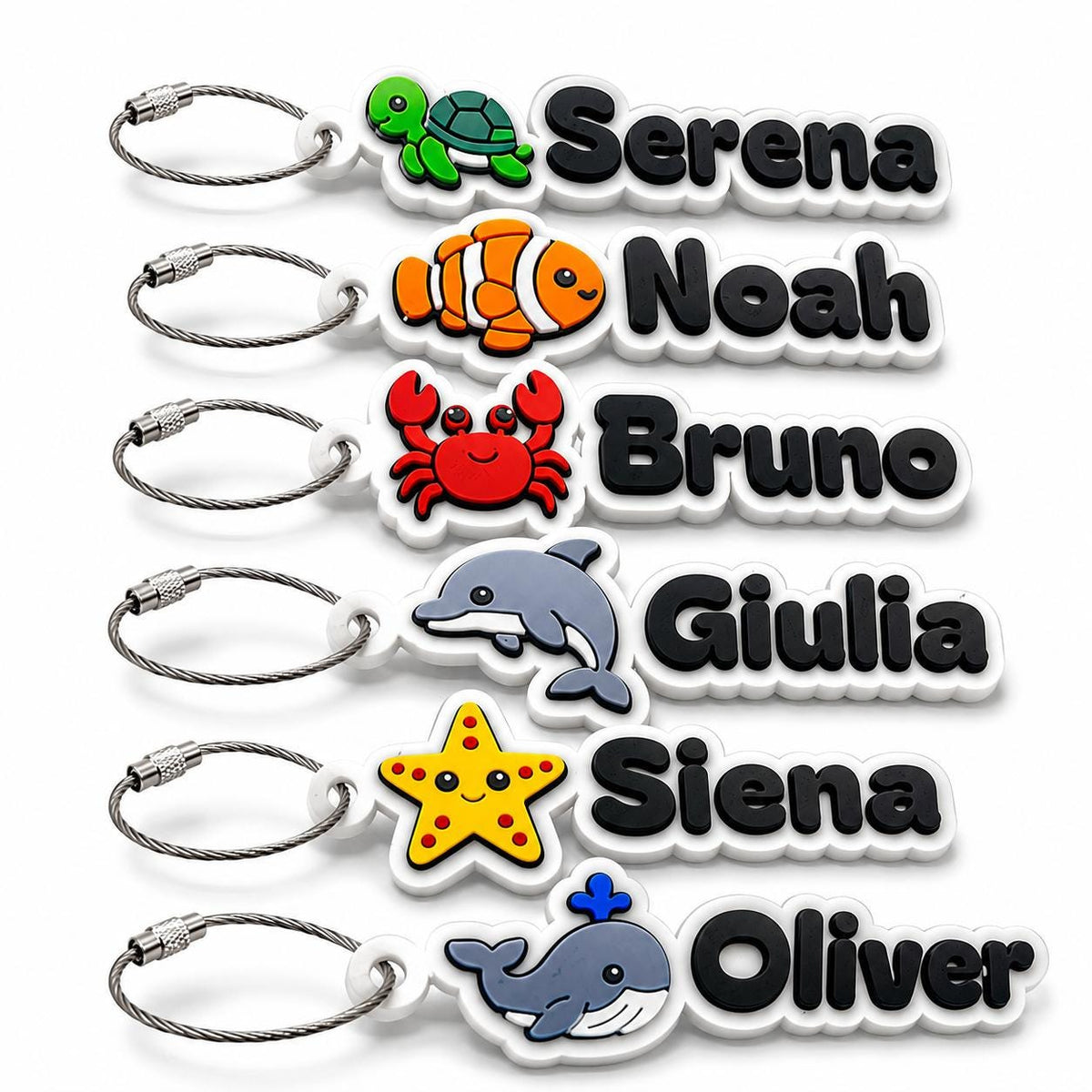 Whale name tag for kids