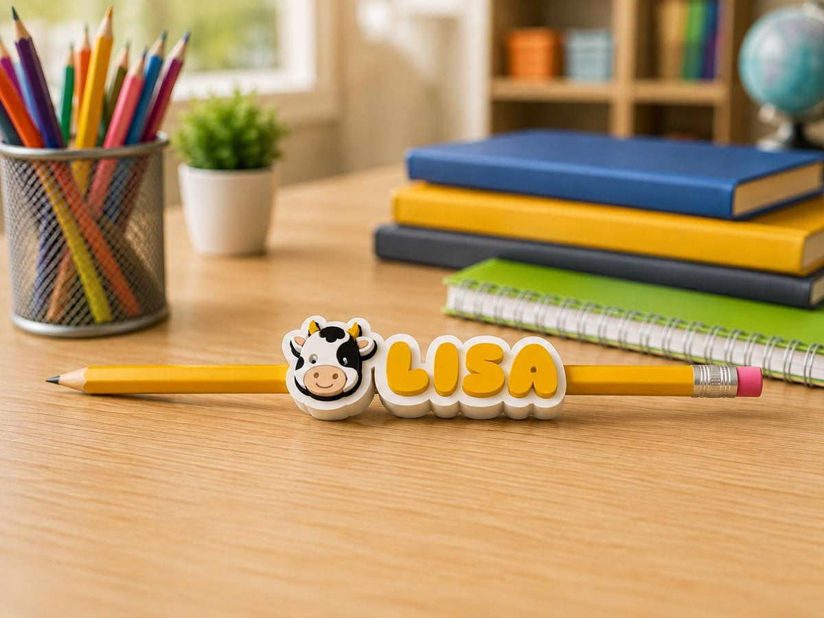 Personalized pencil topper for kids