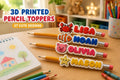 Personalized pencil topper for kids