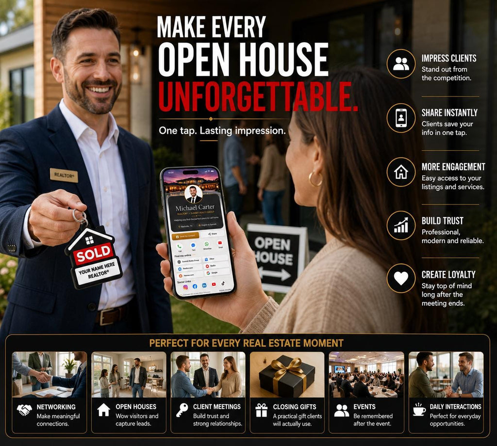 Realtor NFC keychain digital business card