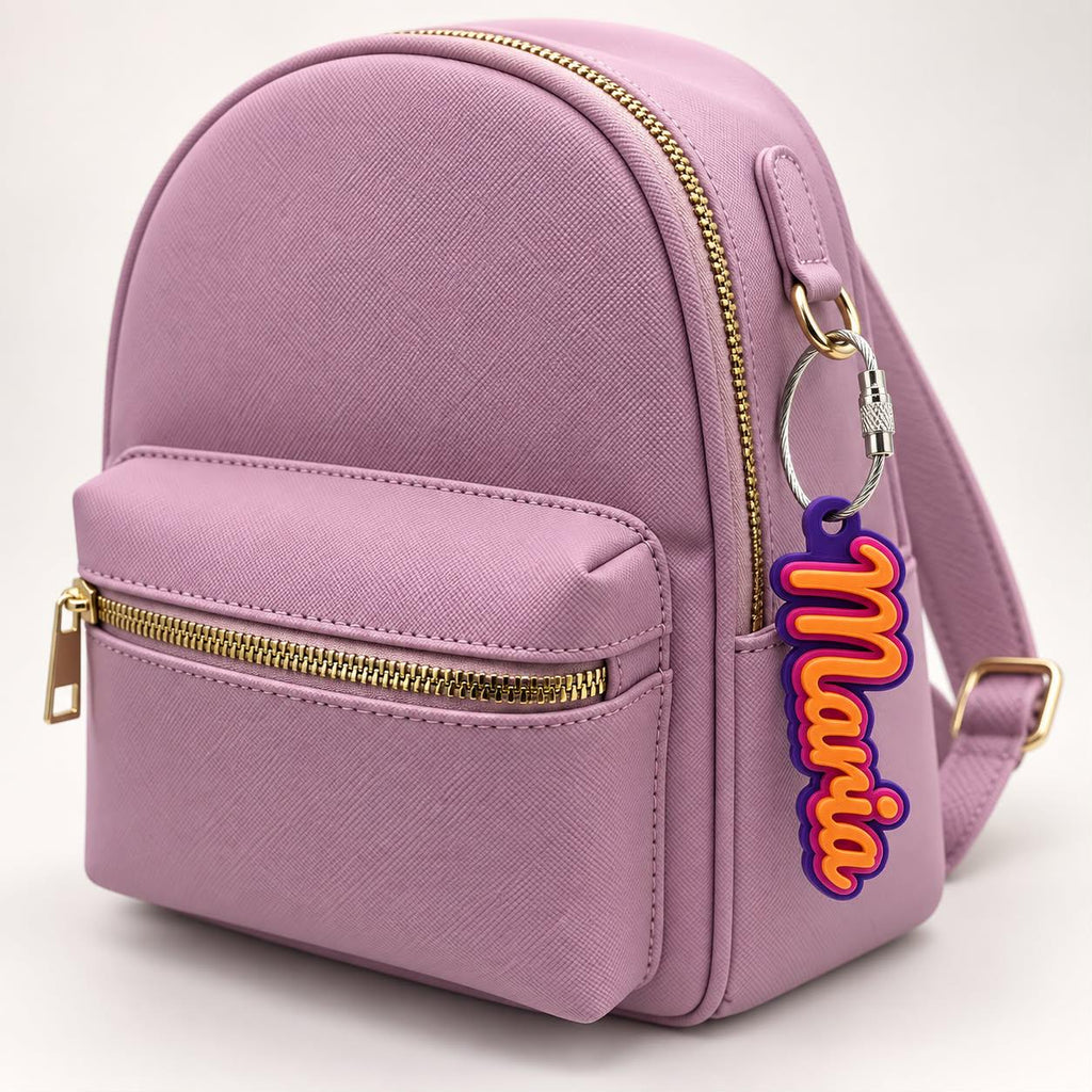 Personalized script name keychain