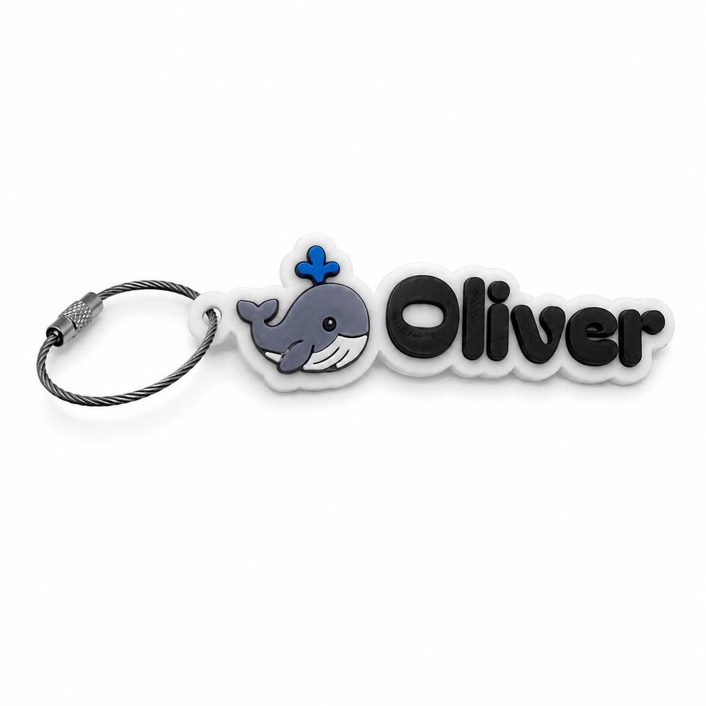 Whale name tag for kids
